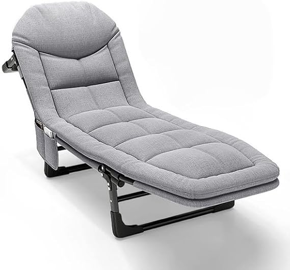 🛋️ OrtoRelax Pro® – Espreguiçadeira Reclinável Multiuso P/Descanso Aço Até 200kg