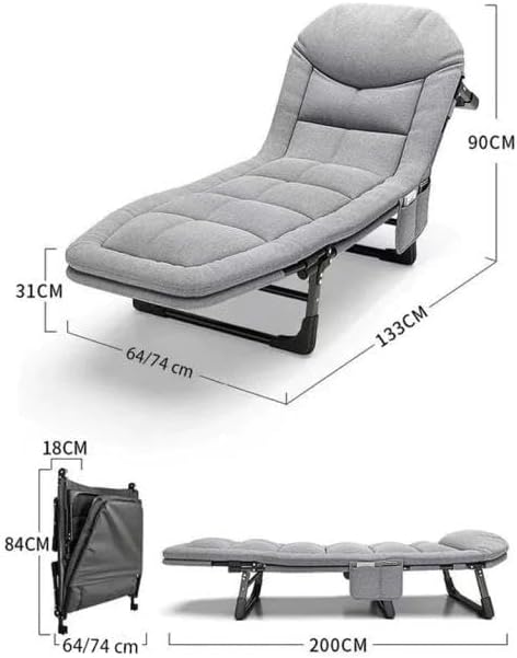 🛋️ OrtoRelax Pro® – Espreguiçadeira Reclinável Multiuso P/Descanso Aço Até 200kg