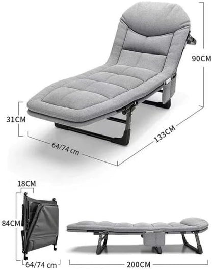 🛋️ OrtoRelax Pro® – Espreguiçadeira Reclinável Multiuso P/Descanso Aço Até 200kg