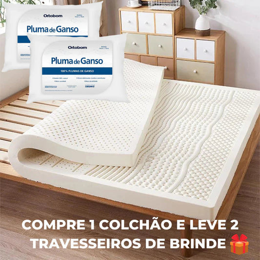 OrtoDream® – Sono Perfeito com Suporte Ortopédico + 2 Travesseiros de Brinde